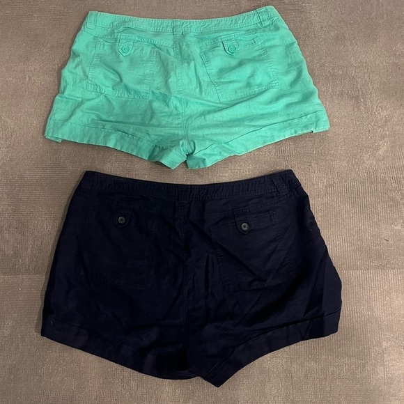 Gap Cotton Shorts Black and Aqua Bundle Womens Shorts 14‎ - Picture 7 of 8